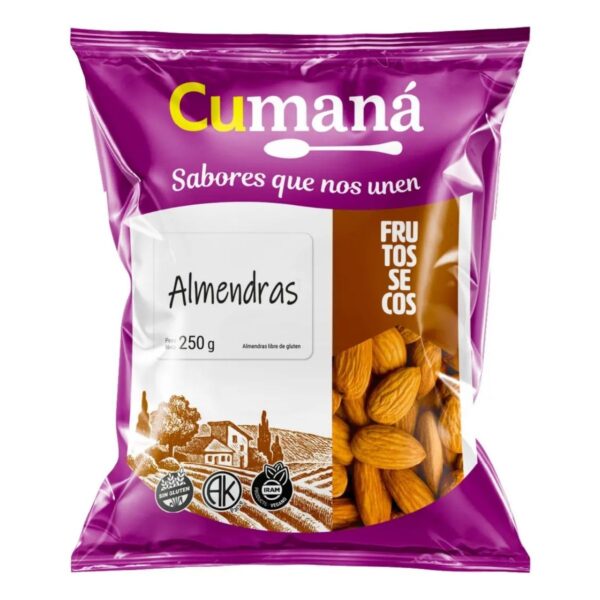 ALMENDRAS SIN GLUTEN X250G(10)