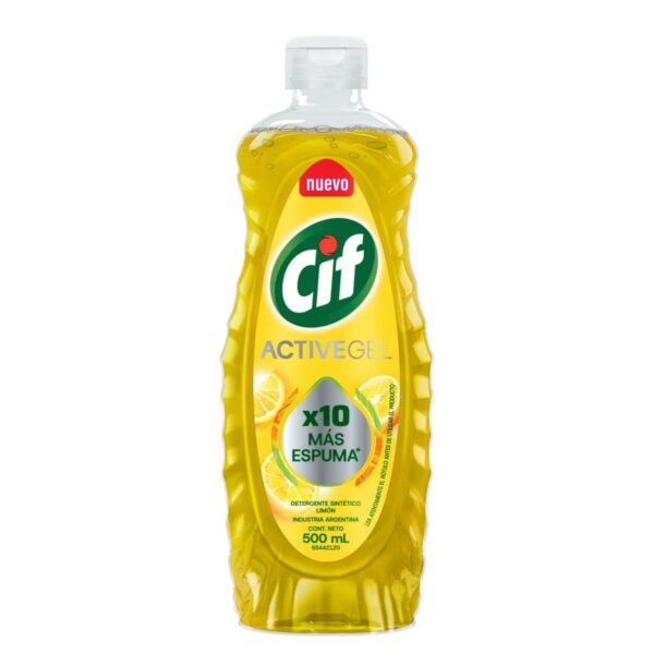 CIF DETERGENTE LIMÓN ACTIVE GEL X500ML