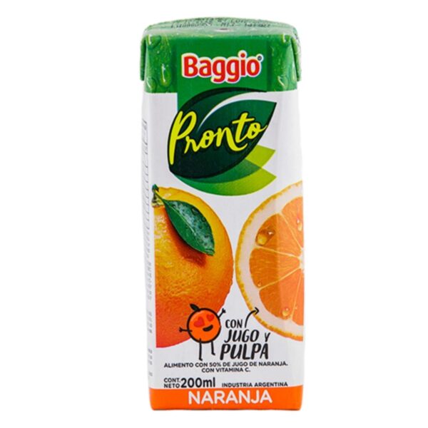 BAGGIO PRONTO NARANJA X200ML(18)