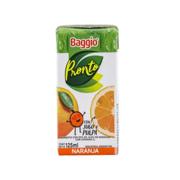 BAGGIO PRONTO NARANJA X125ML(18)