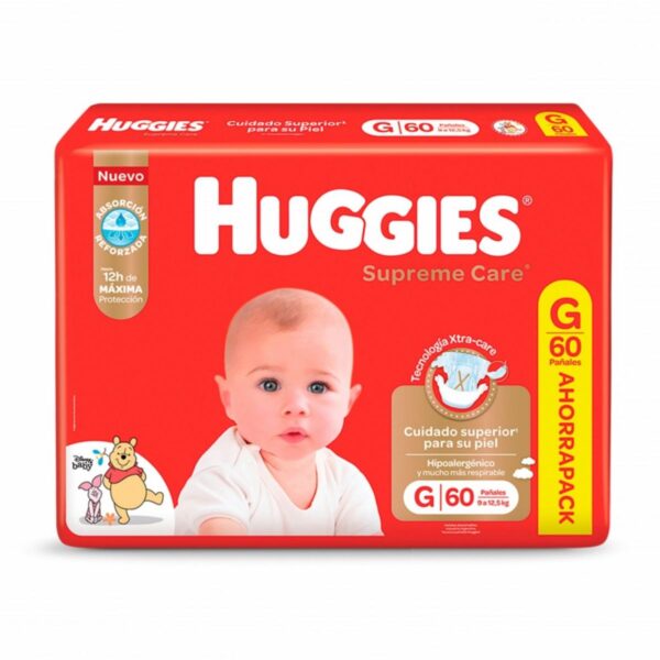 HUGGIES SUPREME G 60PÑ.
