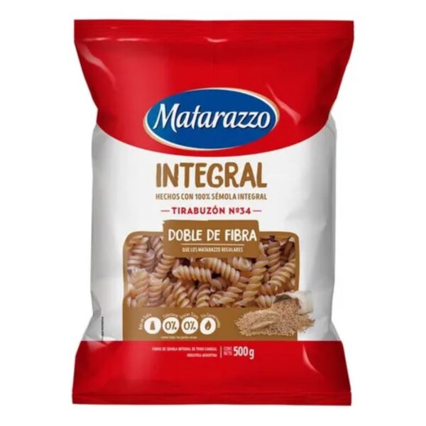 FIDEOS MATARAZZO TIRABUZON Nª34 X500G(15)