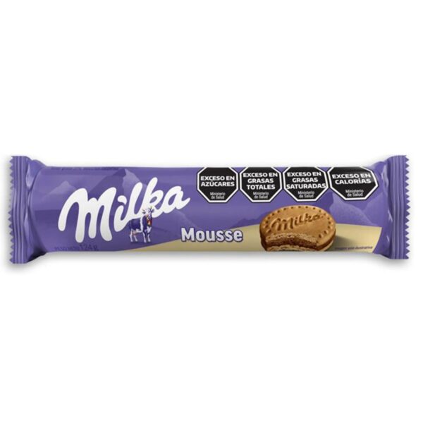 GALLETAS MILKA MOUSSE DE VAINILLA  X124G.