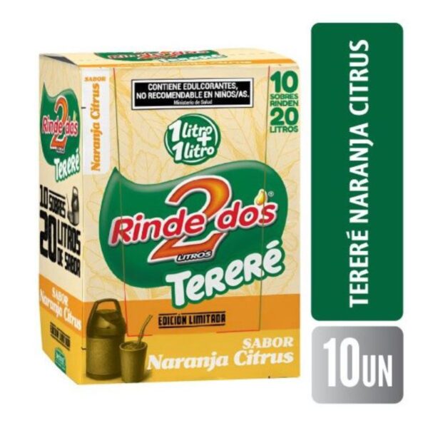 JUGO RINDE 2 NARANJA CITRUS TERERE 10S