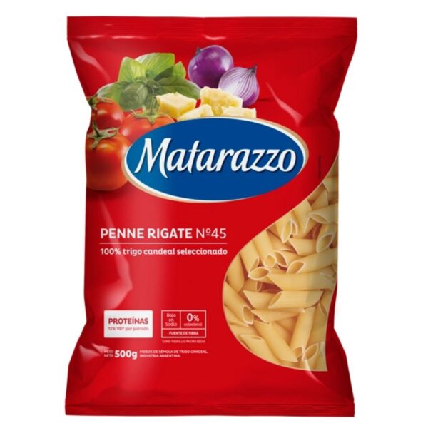 FIDEOS MATARAZZO PENNE RIGATE N°45 X500G