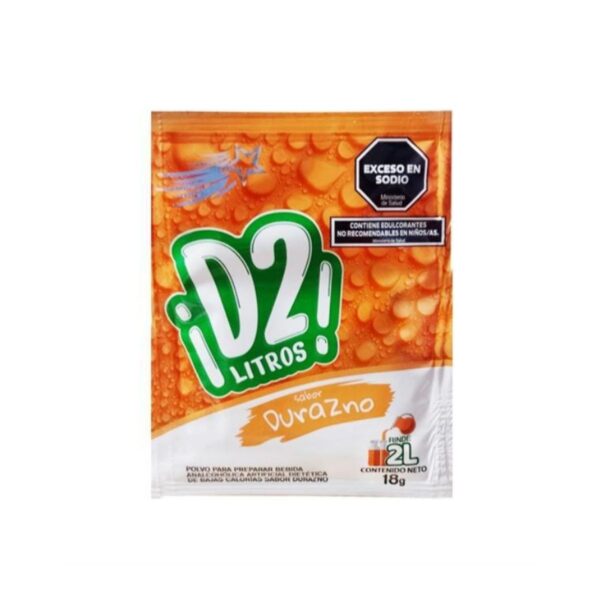JUGO D2 RINDE2L DURAZNO X18G