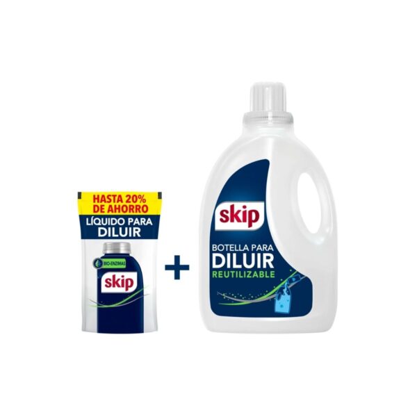 JABON SKIP P/DILUIR 150ML+BOTE 1L(6)