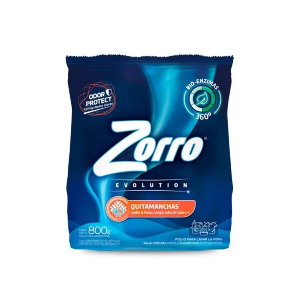 JABON ZORRO POLVO X800G QUITAMANCHAS(20)