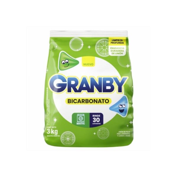 JABON GRANBY MATIC NAHCO X3KG. (7)  VRD LIMON