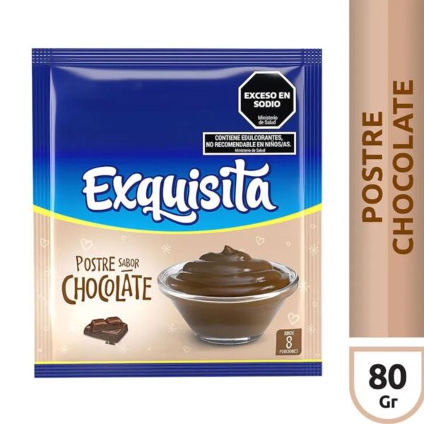 POSTRE EXQUISITA CHOCOLATE X80G(6CX12UN)