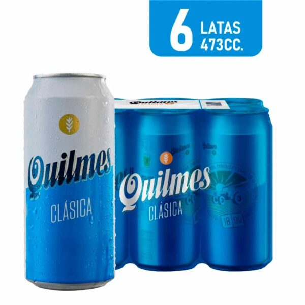 QUILMES LATA RUBIA 6X473ML.