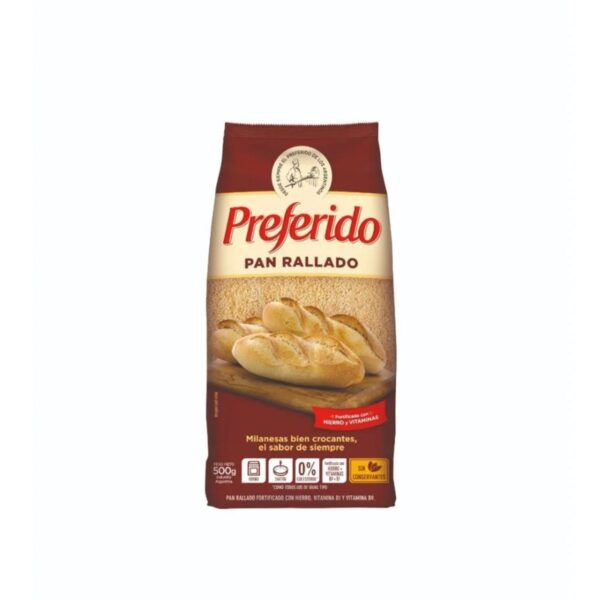 PAN RALLADO PREFERIDO X500G MARRON (20)