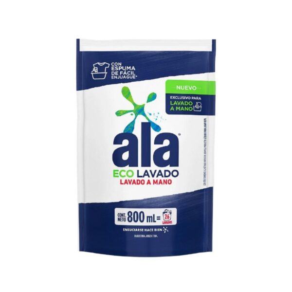 JABON ALA LIQUIDO ECOLAVADO X800ML A MANO(12).