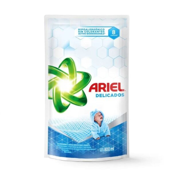 JABON ARIEL LIQ. DELICADOS X800ML(12)