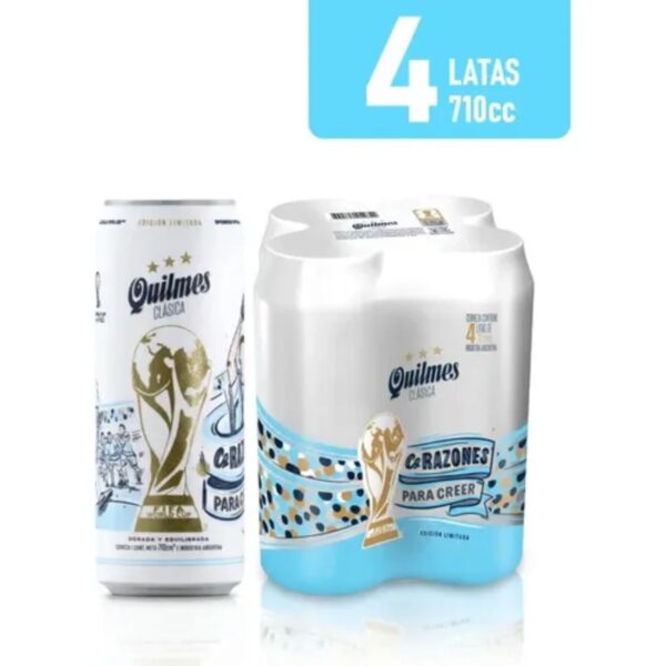 QUILMES LATA RUBIA 4X710ML
