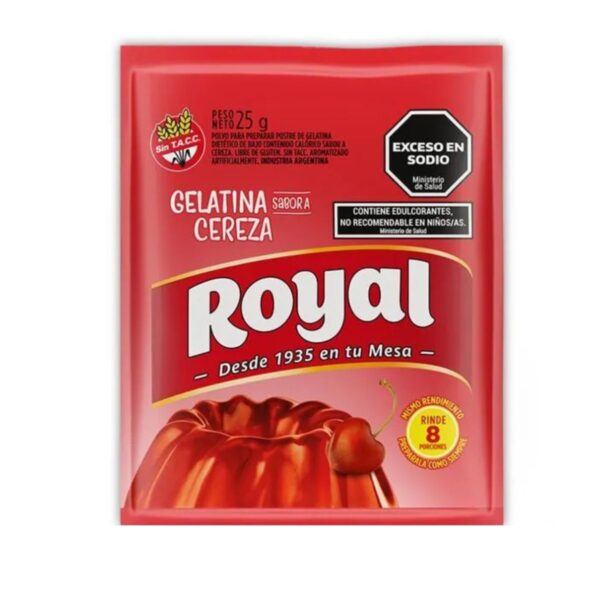 GELATINA ROYAL CEREZA X25G