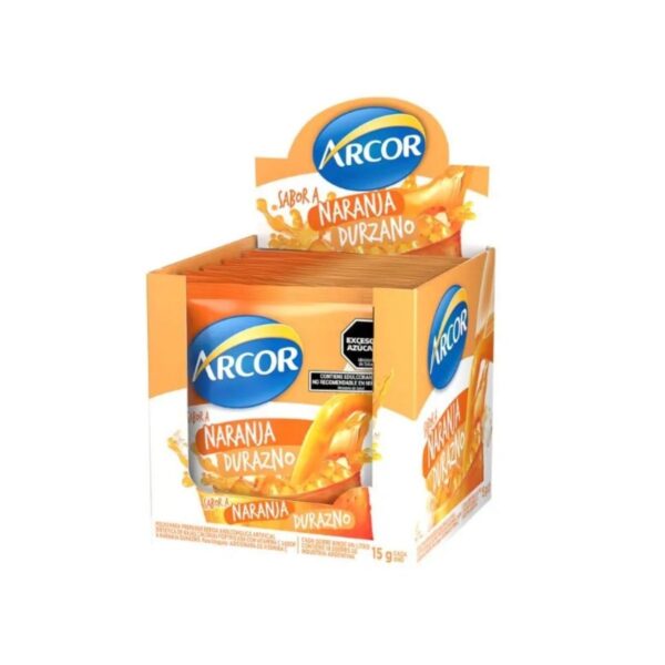 JUGO ARCOR NARANJA DURAZNO X18S.