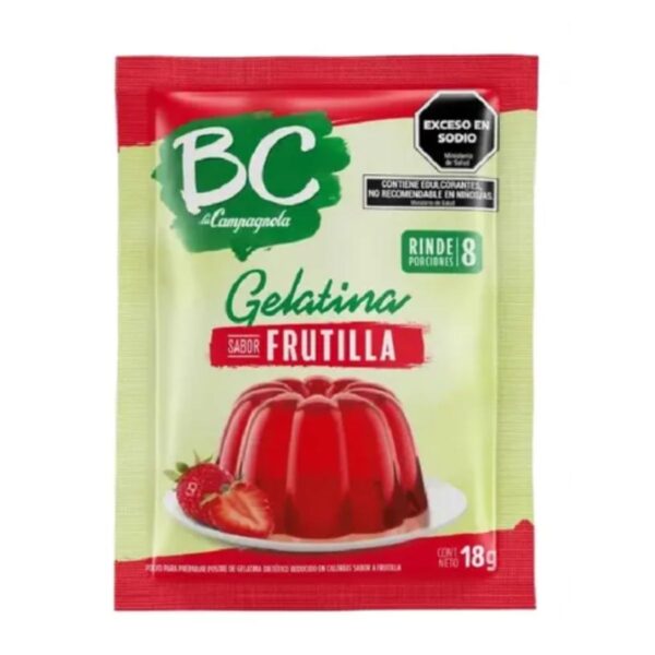 GELATINA BC FRUTILLA X18G..(48)