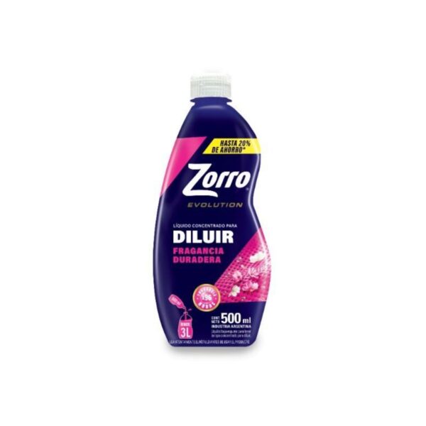 JABON ZORRO P/DILUIR EVOLUTION FRAGANCIAX500ML(12)