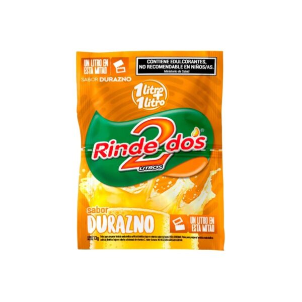 JUGO RINDE 2 DURAZNO X13G