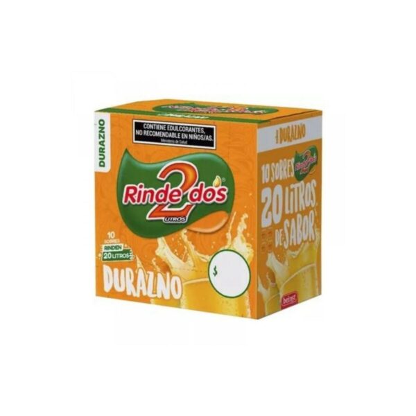 JUGO RINDE 2 DURAZNO X10S