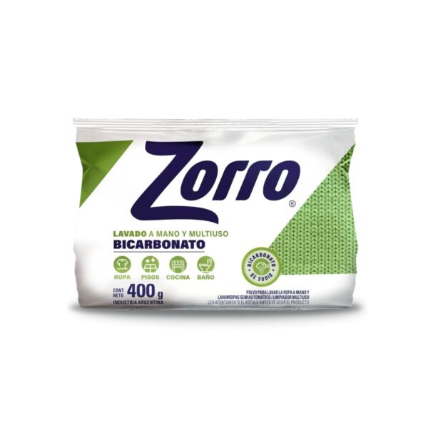 JABON ZORRO BICARBONATO MANO Y MULT.X400G(36)