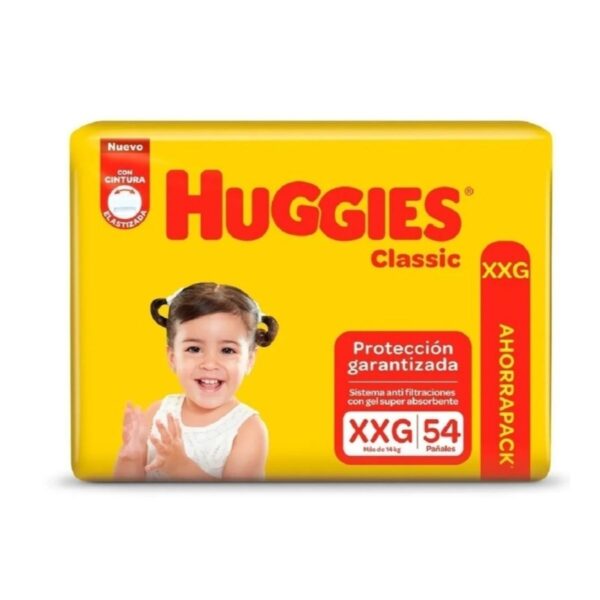PAÑAL HUGGIES CLASSIC XXG 54PÑ.