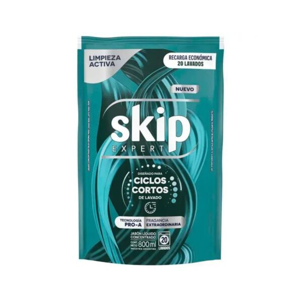 JABON SKIP D/PACK X800ML LIMPIEZA ACT. CICLOS C.