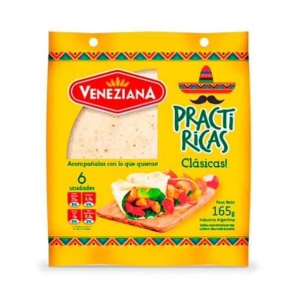 VENEZIANA PRACTI RICAS CLÁSICAS TORTILAS X165G