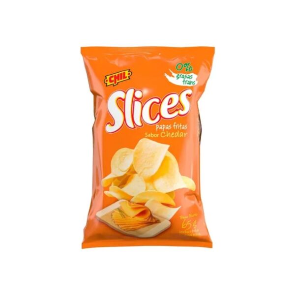 PAPAS SLICES CHEDDAR X65G(24)