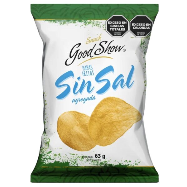 GOOD SHOW PAPAS FRITAS SIN SAL X63G