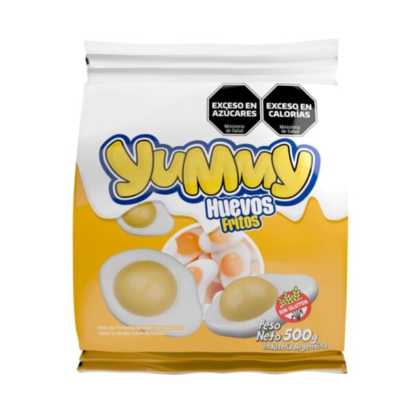 GOMITAS YUMMY X500G HUEVOS FRITOS