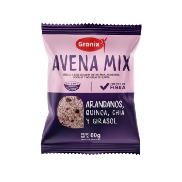 GRANIX AVENA MIX X60G ARANDANOS (12)