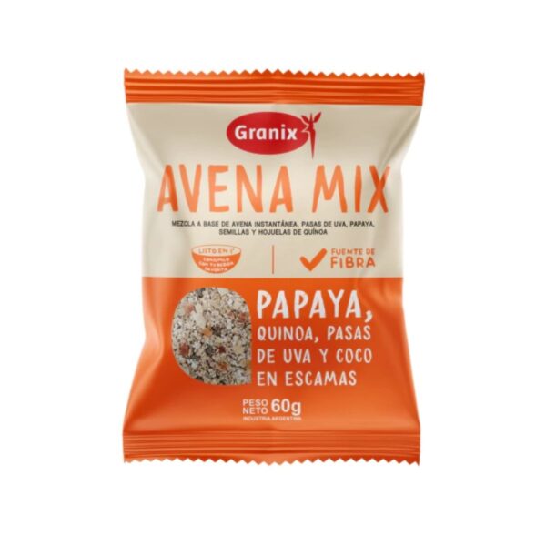 GRANIX AVENA MIX X60G PAPAYA (12)