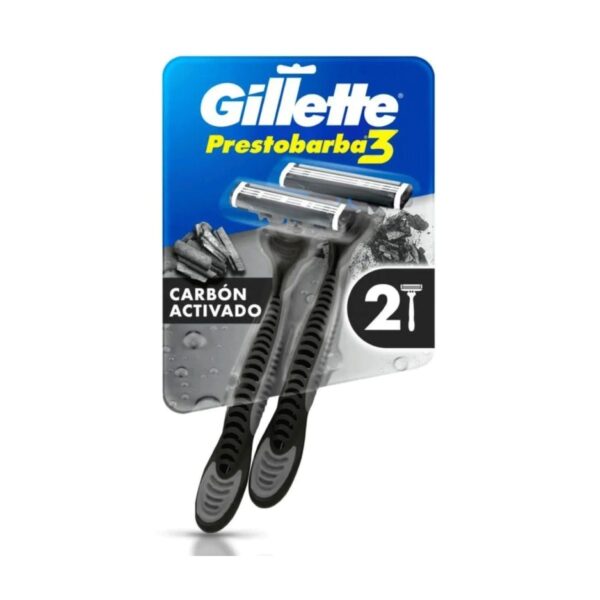 GILLETTE PRESTOBARBA CARBONO X2