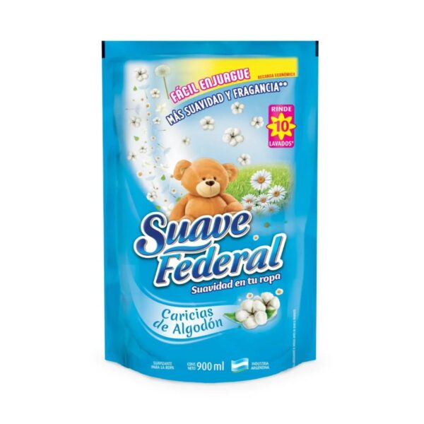 SUAVIZANTE SUAVE X900ML CARICIAS/ALGODÓN (12)
