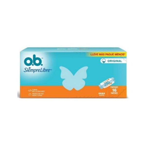 TAMPON OB SIEMPRE LIBRE SUPER X16UN
