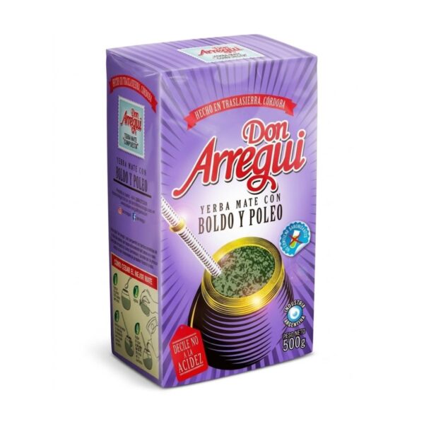 YERBA DON ARREGUI X500G BOLDO Y POLEO (12)