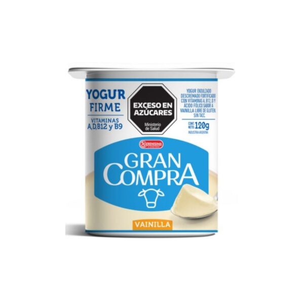 YOGUR GRAN COMPRA VAINILLA X120G.