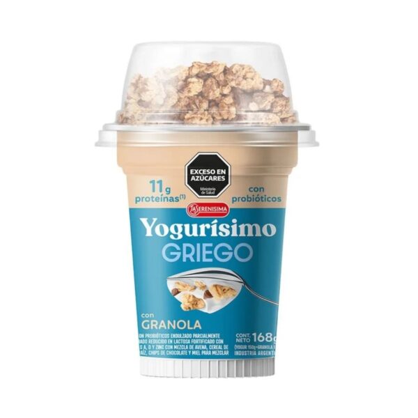 YOGURISIMO GRIEGO C/GRANOLA X168G