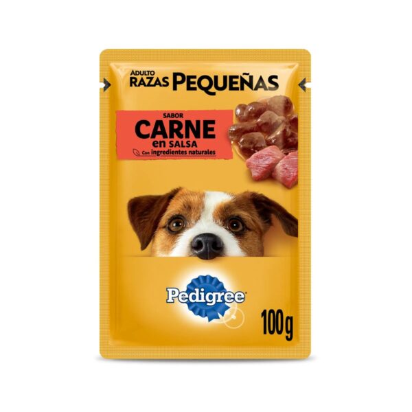 PEDIGRE R.PEQ. SABOR CARNE EN SALSA X100G (12)