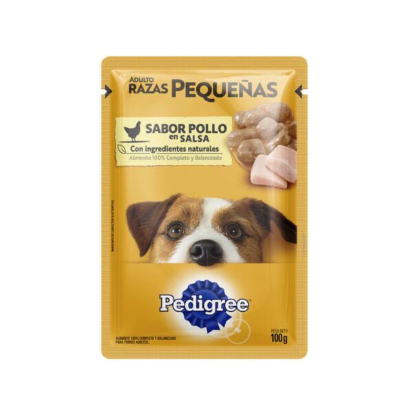 PEDIGRE R. PEQ. SABOR POLLO EN SALSA  X100G (12)