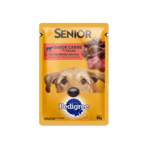 PEDIGRE SENIOR SABOR CARNE EN SALSA X100G (12)