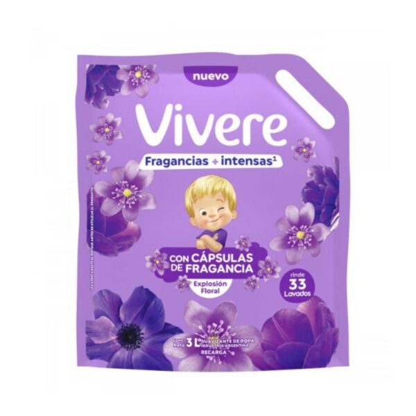 SUAVIZANTE VIVERE X3L C/CÁPSULAS DE FR. EX FLOR