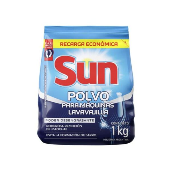 SUN POLVO P/MAQUINAS LAVAVAJILLAS X1KG